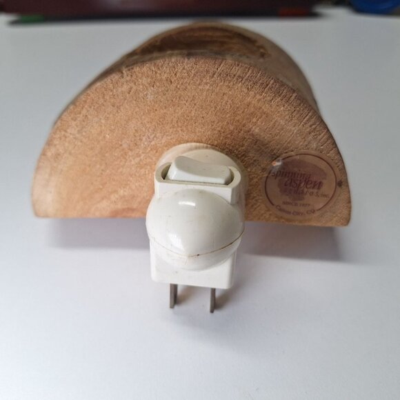 Spinning Aspen Studio Lighthouse Nightlight Wooden Works Canon City Colorado Art - Picture 7 of 9